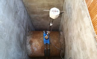 Caudalímetro electrómaganético de inserción Hydrins2, para medición de caudal en redes de agua. Mejoras Energéticas